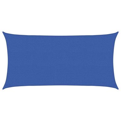 vidaXL Plachta na tienenie 2,5 x 6 m HDPE Obdĺžnikový Modrá