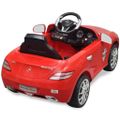 Detské elektrické auto s ovládačom červené Mercedes Benz SLS AMG 6 V