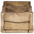 vidaXL Podnos s úložiskom Hnedá 57 x 15 x 9 cm Masívne obnovené drevo