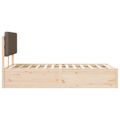 vidaXL Rám postele s čalúneným čelom Sivohnedá 160 x 200 cm