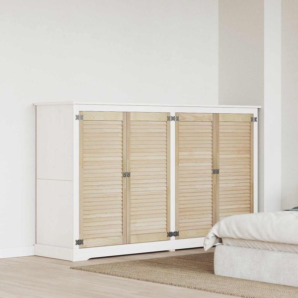 vidaXL Skříňové dvere s dverami 4 pcs Prírodná 49,5 x 2,1 x 110 cm