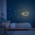 Neon LED Light WHALE warm white Bat + USB FLNE09 Forever Light