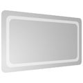vidaXL Zrkadlo do kúpeľne s LED Priehľadná 90 x 50 cm tvrdené sklo