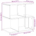 vidaXL Nočné skrinky 2 ks Dub Artisan 50x30x51,5 cm Drevo