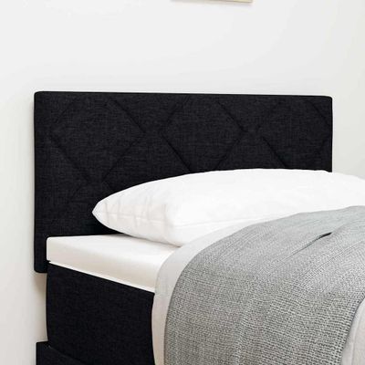 vidaXL LED hlavová doska Čierny 80 cm látka