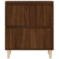 vidaXL Komody 3 ks hnedý dub 60x35x70 cm kompozitné drevo