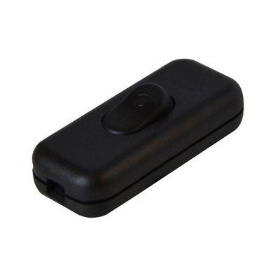 Vypínač mezišňůrový 250V/2,5A čierny HADEX