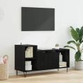 vidaXL TV skrinka 100 x 35 x 55 cm Čierny dub Kompozitné drevo