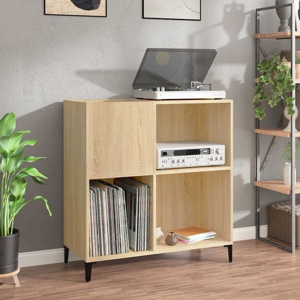 vidaXL Skrinka na platne dub sonoma 84,5x38x48 cm kompozitné drevo