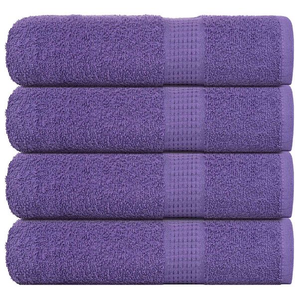 vidaXL Utierky na ruky FROGN 4 ks fialové 50x100 cm 360 g/m²