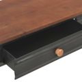 vidaXL Konzolový stolík s 2 zásuvkami 120x30x75 cm jedľové drevo