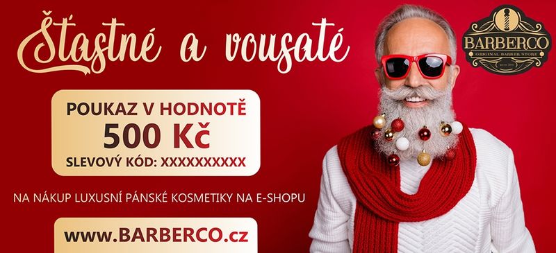 Vianočný darčekový poukaz BARBERCO v hodnote 20 €