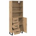 vidaXL Highboard 2 ks Remeselný dub 69,5 x 34 x 180 cm