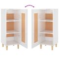 vidaXL Komoda lesklá biela 34,5x34x90 cm spracované drevo