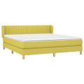 vidaXL Boxspring posteľ s matracom zelená 180x200 cm látka