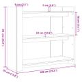 vidaXL Konzolový stolík hnedý dub 100x35x90 cm kompozitné drevo
