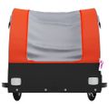 vidaXL Vozík za bicykel, čierno oranžový 30 kg, železo
