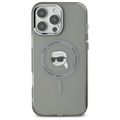 Karl Lagerfeld puzdro pre iPhone 16 Pro Max 6,9" KLHMP16XHLSKIK čierne Hard IML Metal Karl Head MagSafe