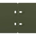 vidaXL Obrubník trávnika 10 ks 10 x 103 cm Olivovo zelená