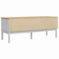 vidaXL Lavica do chodby FLORO Biela 115 x 40 x 45 cm