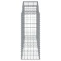 vidaXL Oblúkové gabiónové koše 25 ks 200x50x100/120cm pozinkov. železo