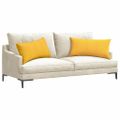 vidaXL Vankúše na pohovku 2 pcs Svetložltá 80 x 40 cm
