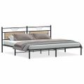 VidaXL Rám postele bez matraca Dub Sonoma 200x200 cm Konštrukcia dreva