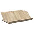 vidaXL Regál na časopisy Sonoma dub 90 x 53 x 28,5 cm Kompozitné drevo