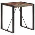 vidaXL Jedálenský stôl 70x70x75 cm, recyklovaný masív