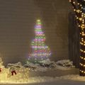 vidaXL LED Vianočný stromček so zemnými kolíkmi Viacfarebný 182 cm Kov