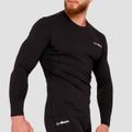 Kompresné tričko s dlhým rukávom High Black - GymBeam, veľkosť XL