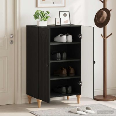 vidaXL Skriňa na topánky ALKMAAR 59,5 x 39,5 x 90 cm Kompozitné drevo