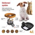 Dávkovač krmiva EMOS H6001 Pet Care, 4 l, čierny