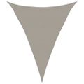 vidaXL Slnečná plachta 160 g/m² trojuholníková svetlosivá 5x7x7 m HDPE