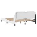 vidaXL Rám postele s LED bez matraca Zadar biely 160x200 cm