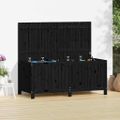 vidaXL Záhradný úložný box čierny 134x68x64 cm masívna borovica