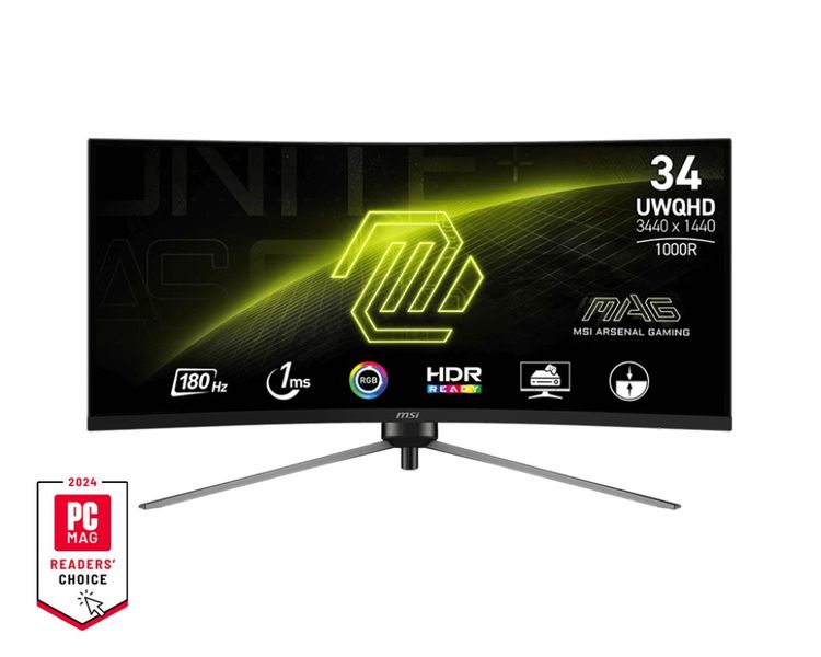 MSI MAG/345CQR/34''/VA/wQHD/180Hz/1ms/Čierna/3R