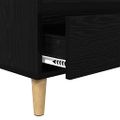 vidaXL TV skrinka 100 x 34,5 x 44,5 cm Čierny dub Kompozitné drevo