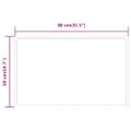 vidaXL LED kúpeľňové zrkadlo 50x80 cm