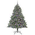 vidaXL Umelý vianočný stromček Zelená 180 cm PVC, plast a oceľ