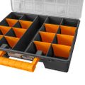 vidaXL Box na súčiastky 2 ks s priehradkami 360x250x85 mm PP