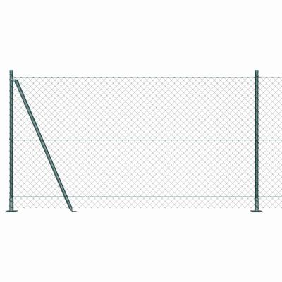 vidaXL Zvarené drôtené pletivo s betónovým základom 10 x 1,2 m Zelená