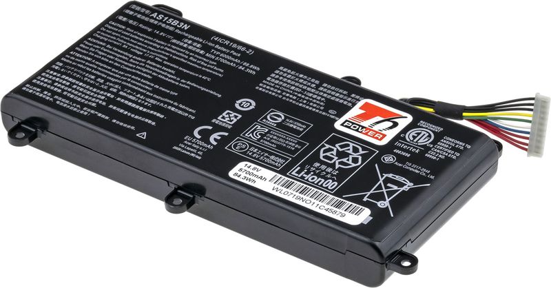 Batéria T6 Power pre Acer Predator 15 G9-591, G9-592, 17 G9-791, G9-792, 6000mAh, 88Wh, 8cell