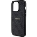 Puzdro Guess pre iPhone 15 Pro Max 6,7" GUHMP15XG4GFRK čierna HC MAGSAFE PU 4G RING CLASSIC LOGO