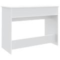 vidaXL Toaletný stolík so zrkadlom biely 100x45x76 cm