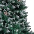 vidaXL Umelý vianočný stromček s LED a setom gulí a šiškami 240 cm
