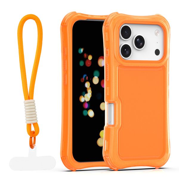 Puzdro Safepop s popruhom pre iPhone 17 Pro Max 6,9" oranžová