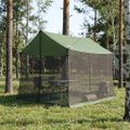 vidaXL Stanový plachty s sieťovými stenami 270 x 210 x 210 cm Zelená