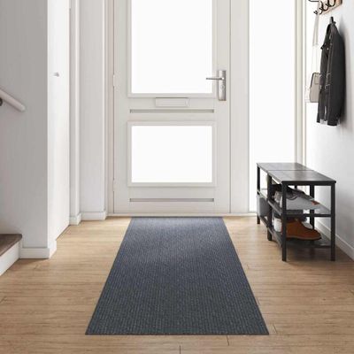 vidaXL Behúň koberec Sivá 80 x 400 cm látka