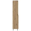 vidaXL Highboard 2 ks Remeselný dub 69,5 x 32,5 x 180 cm